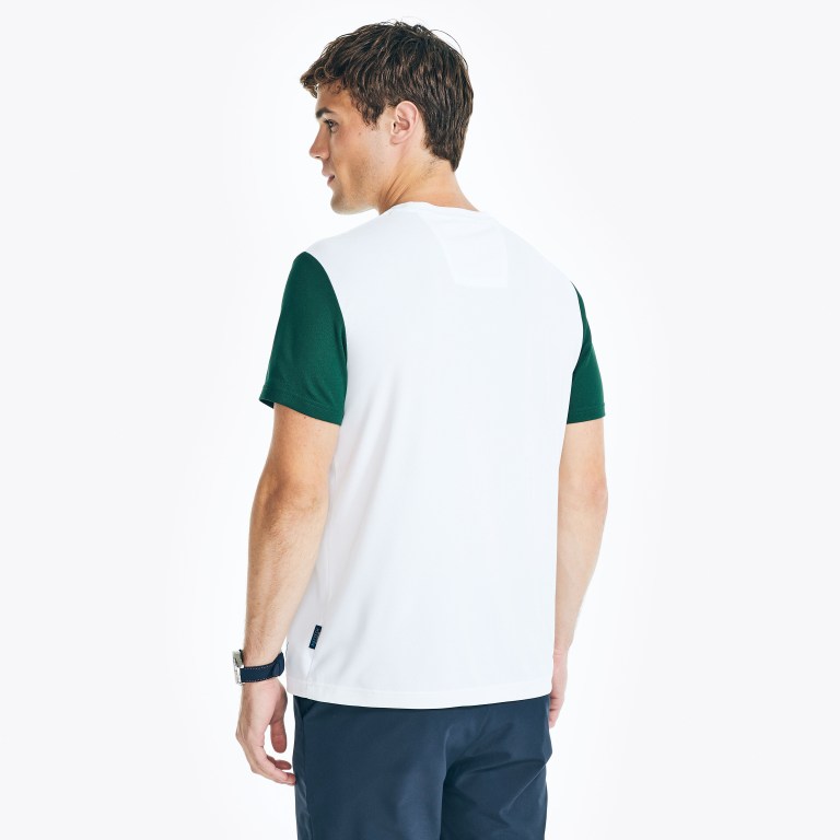 Nautica Navtech Sustainably Crafted Logo T-shirts Heren Wit | BPo5TLWr