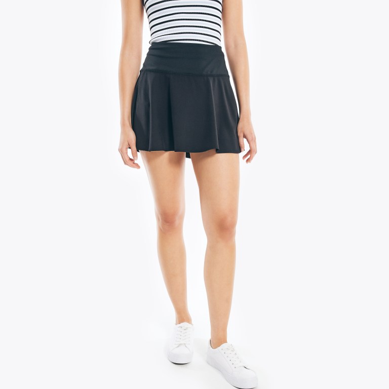 Nautica Navtech Tennis Skort Rokken Dames Zwart | ibK3AFQB