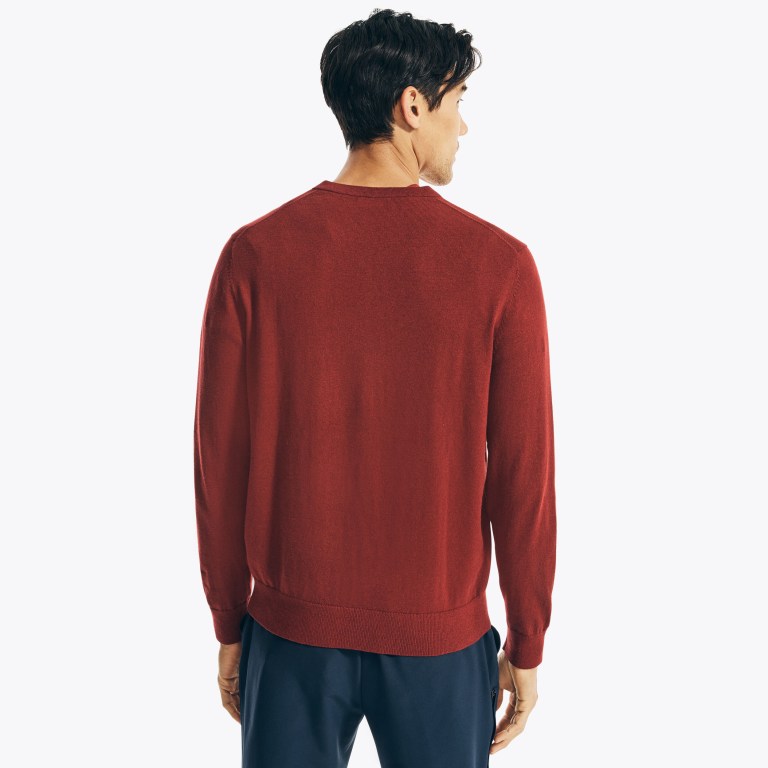 Nautica Navtech V-neck Truien Heren Rood | KvN3rqRJ