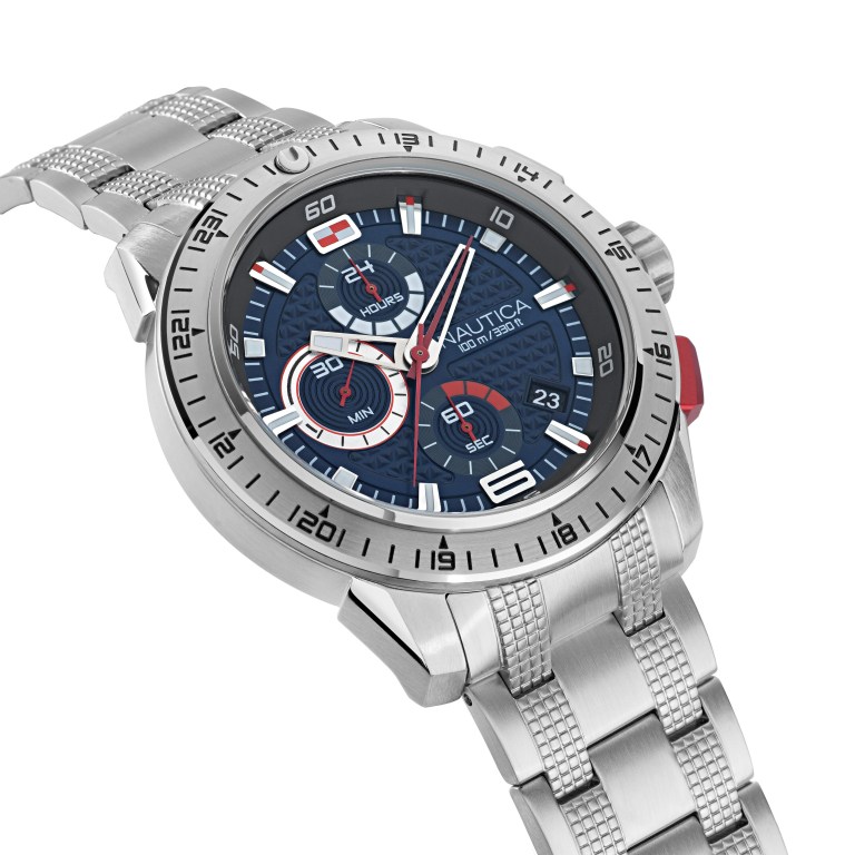 Nautica Nst 101 Stainless Steel Horloge Heren Gekleurd | t5gtjlLU