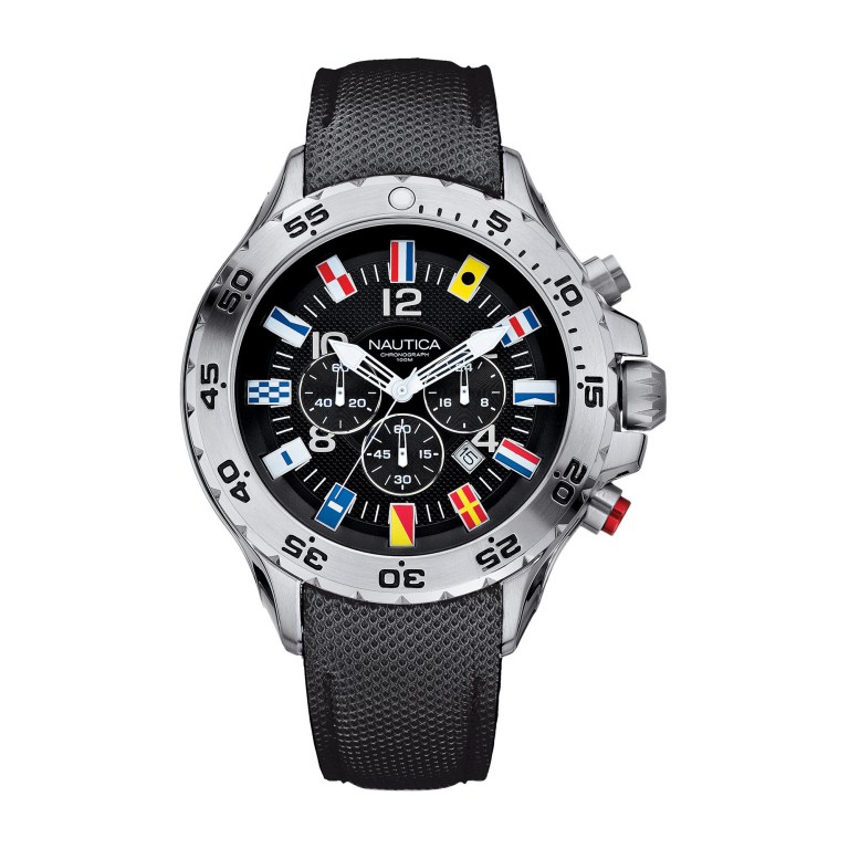 Nautica Nst Flag Chronograaf - Black Horloge Heren Gekleurd | SRMPJJ31