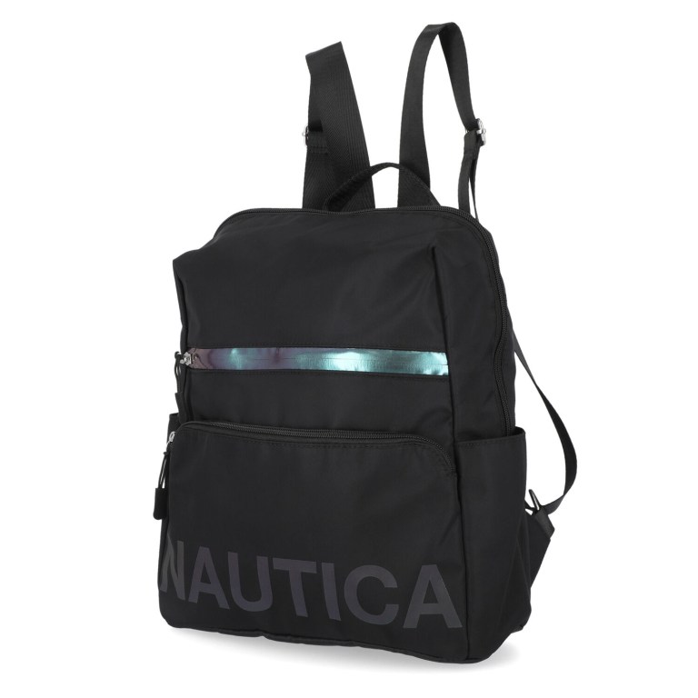 Nautica Nylon Logo Backpack Handbag Dames Zwart | 6qtxOhm3