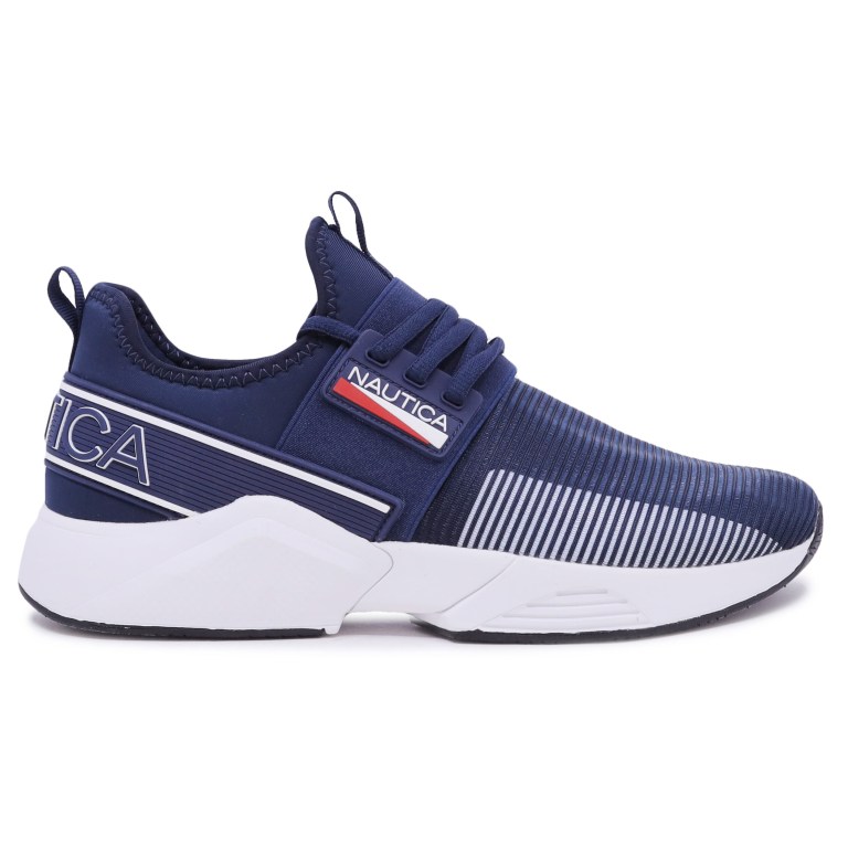 Nautica Nylon Mesh Sneakers Dames Blauw | jB2BB3uR