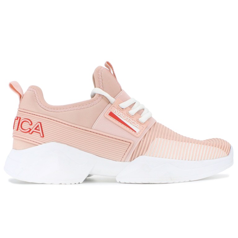 Nautica Nylon Mesh Sneakers Dames Rood | 7feNkK20