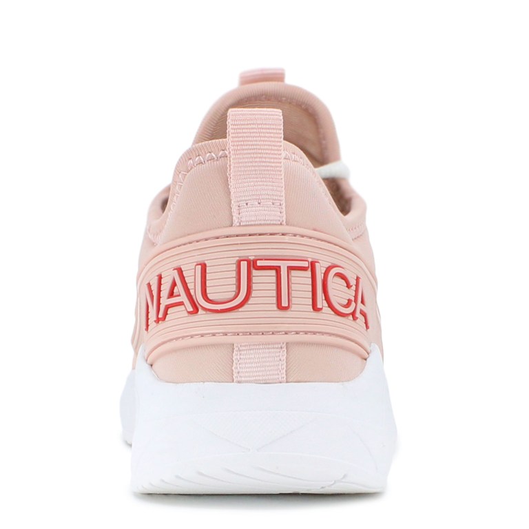 Nautica Nylon Mesh Sneakers Dames Rood | 7feNkK20