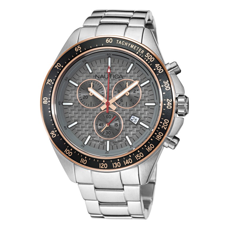 Nautica Ocean Beach Chronograaf Stainless Steel Horloge Heren Gekleurd | 6sSTxH59