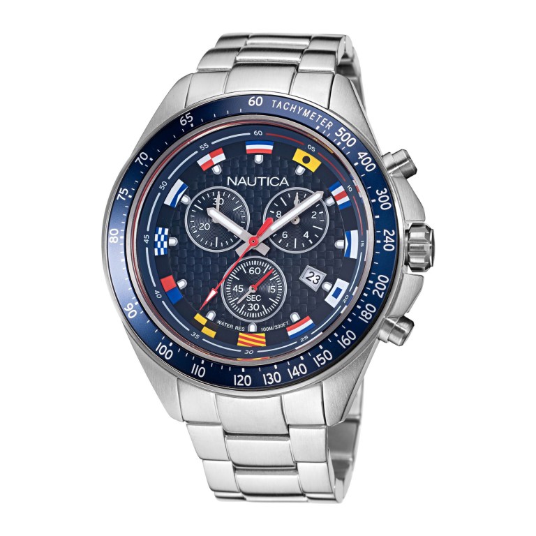 Nautica Ocean Beach Stainless Steel And Siliconen Box Set Horloge Heren Gekleurd | jaxga4Mr