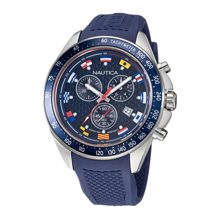 Nautica Ocean Beach Stainless Steel And Siliconen Box Set Horloge Heren Gekleurd | jaxga4Mr