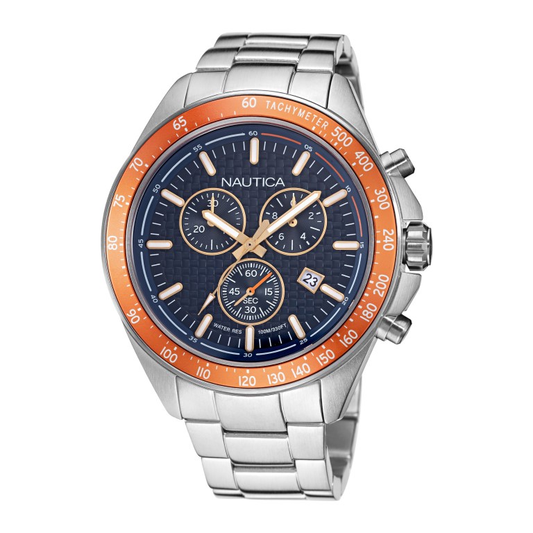 Nautica Ocean Beach Stainless Steel Horloge Heren Gekleurd | ACl2JuTN