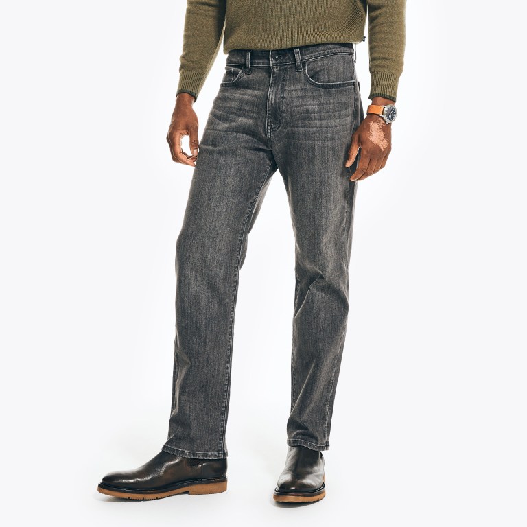 Nautica Original Relaxed Stretch Denim Jeans Heren Grijs | Rx2WbLr8