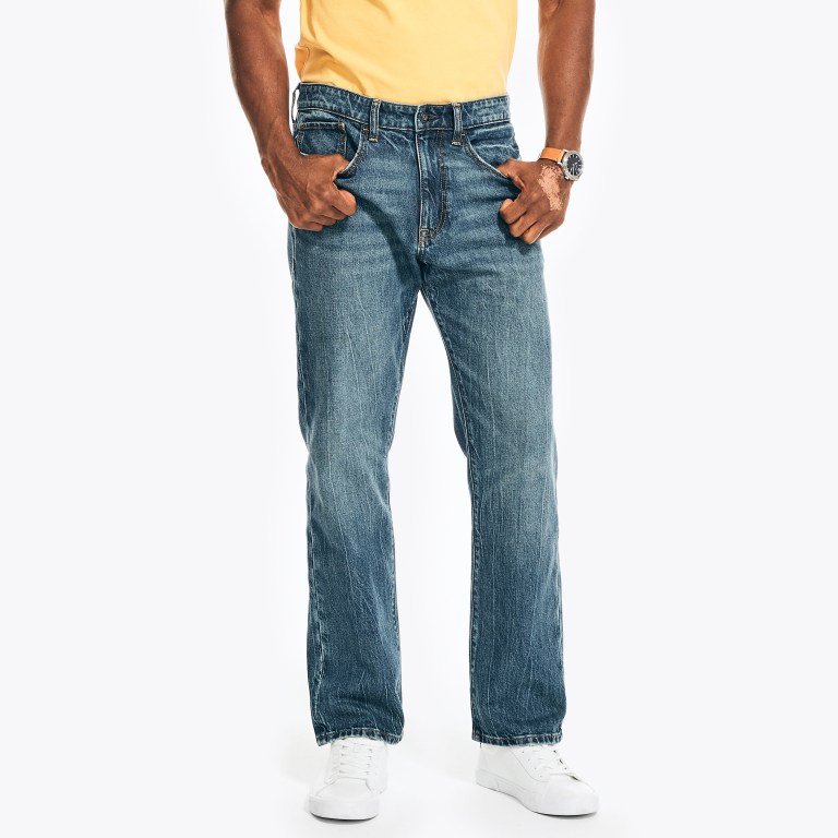 Nautica Original Relaxed Stretch Denim Jeans Heren Blauw | cuBTExeD