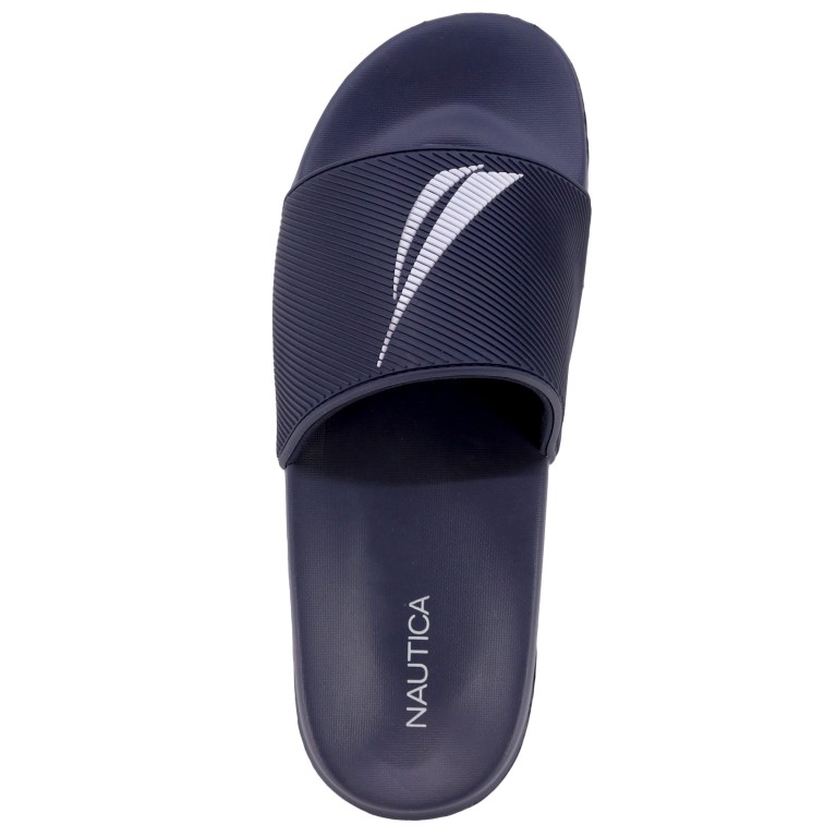 Nautica Oversized J-class Badslippers Heren Blauw | viTy2XNF