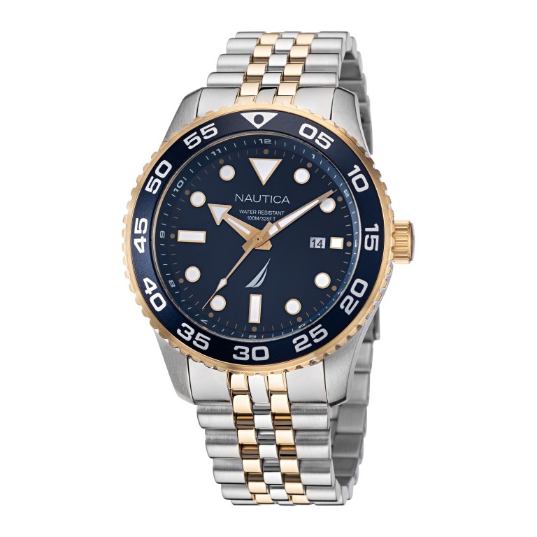 Nautica Pacific Beach Stainless Steel Horloge Heren Gekleurd | 30Hn2kdH