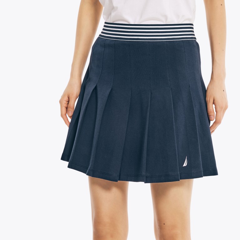 Nautica Pleated Tennis Skort Rokken Dames Blauw | 7ccI8lSW