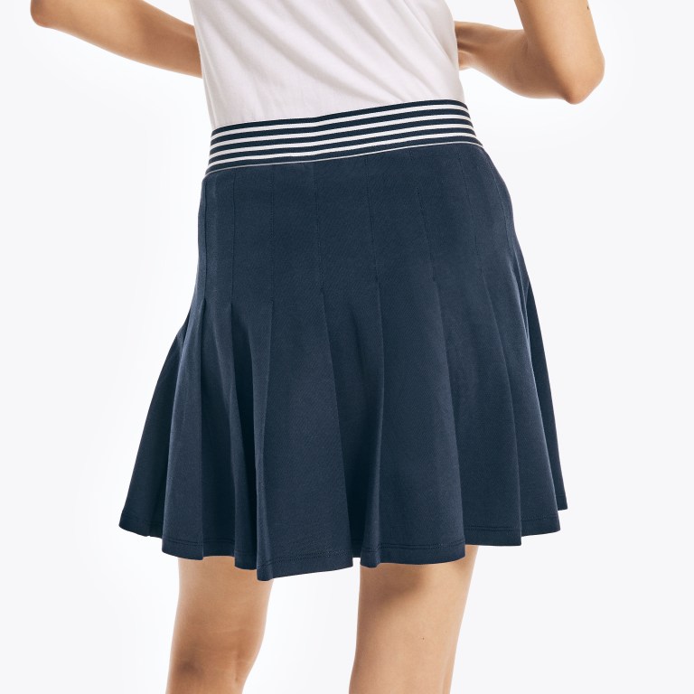 Nautica Pleated Tennis Skort Rokken Dames Blauw | 7ccI8lSW