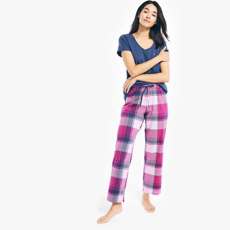 Nautica Printed Pajama Set Sleepwear Dames Roze | KjOPlpRo