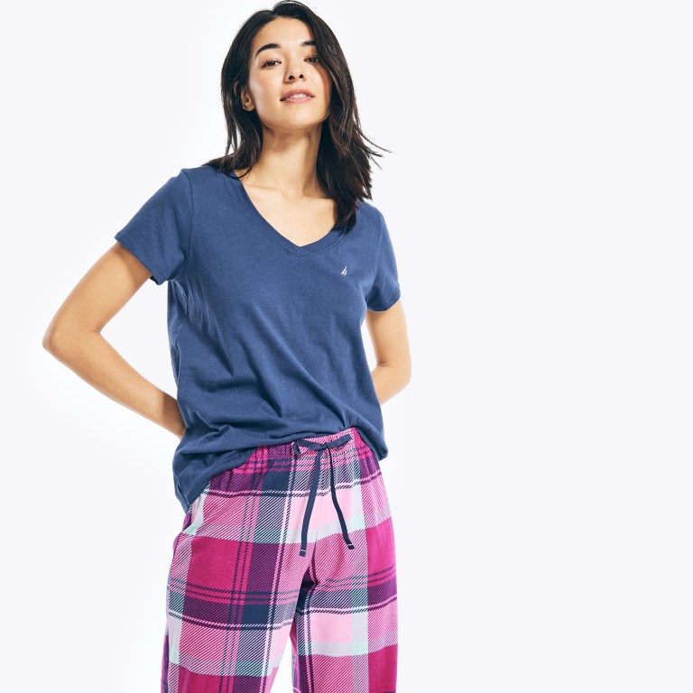 Nautica Printed Pajama Set Sleepwear Dames Roze | KjOPlpRo