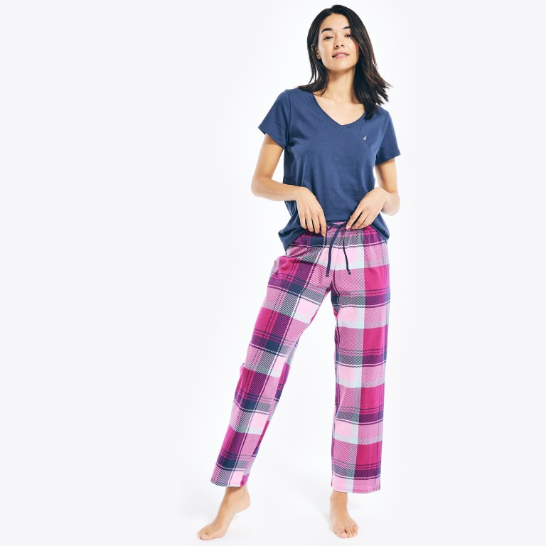 Nautica Printed Pajama Set Sleepwear Dames Roze | KjOPlpRo