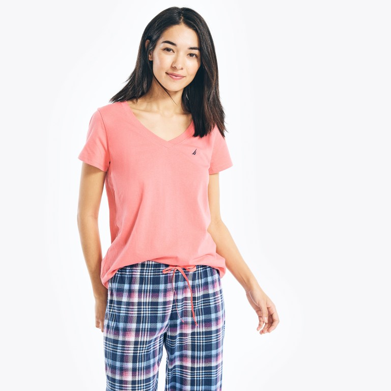 Nautica Printed Pajama Set Sleepwear Dames Blauw | iAthgfyh