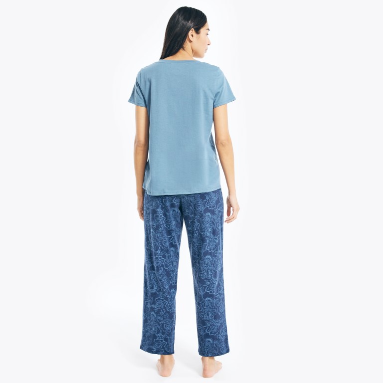 Nautica Printed Pajama Set Sleepwear Dames Groen | q1M81sml