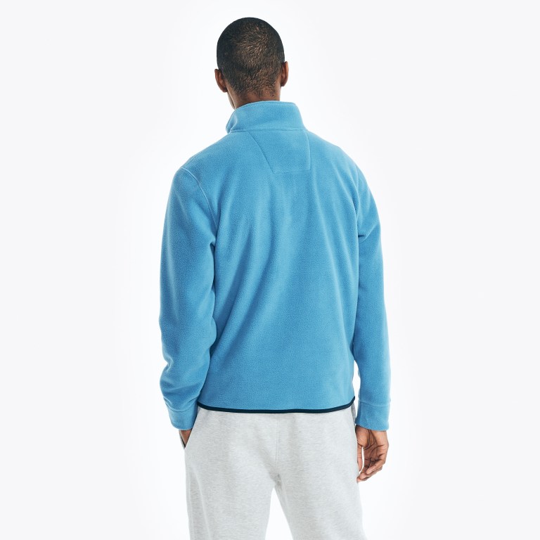 Nautica Quarter-zip Nautex Fleece Sweatshirts Heren Blauw | Cw9oDmHC