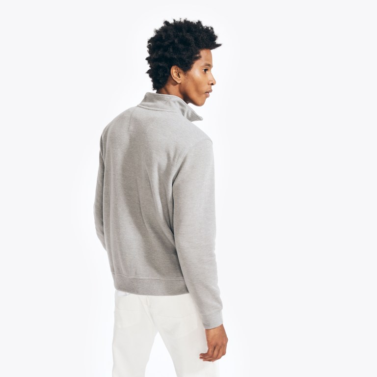 Nautica Quarter-zip Sweatshirts Heren Grijs | CUkgwYws