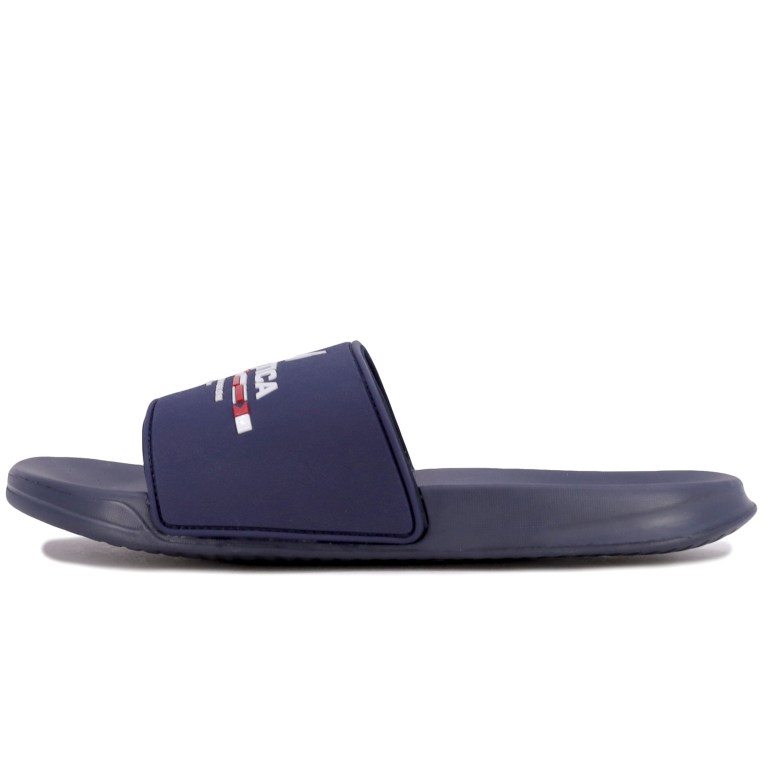 Nautica Sailing Division Logo Badslippers Heren Blauw | 9ZnRL0Gh