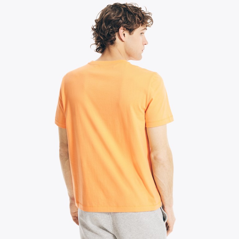 Nautica Sailing Grafische T-shirts Heren Oranje | cZdV7gQG