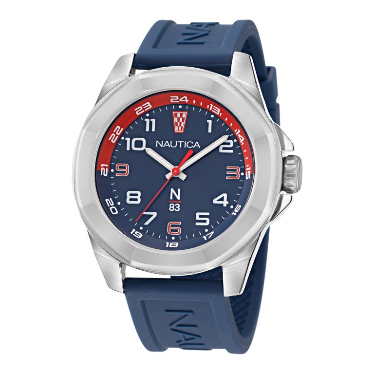 Nautica Siliconen 3-hand Horloge Heren Gekleurd | GEDEH26s