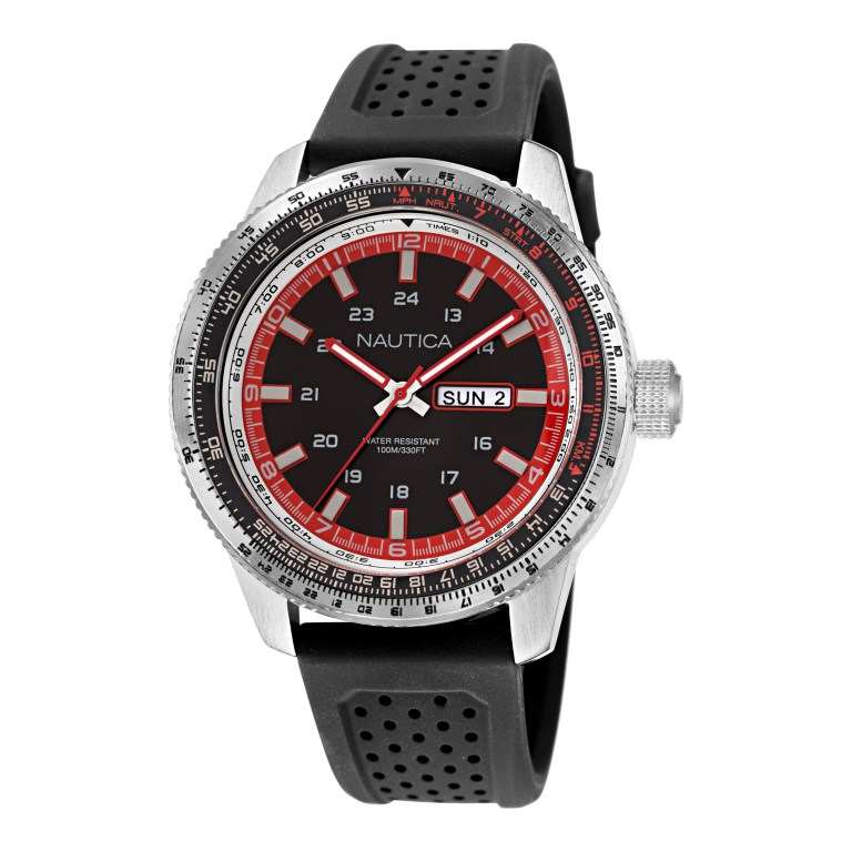 Nautica Siliconen 3-hand Horloge Heren Gekleurd | rNNqQrZd