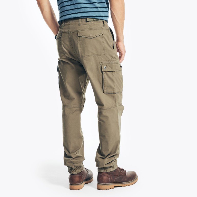 Nautica Slim Fit Cargo Jogger Broek Heren Olijfgroen | JBD9wEyC