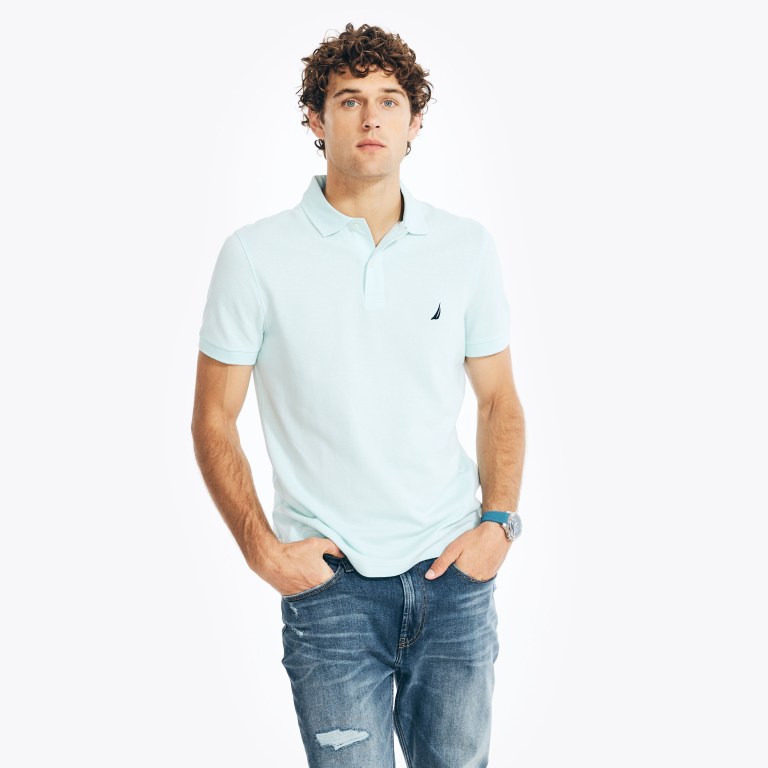 Nautica Slim Fit Deck Poloshirt Heren Billiard | nMMiJAkW