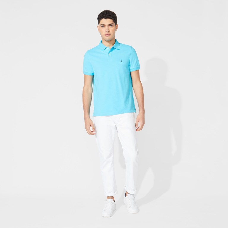 Nautica Slim Fit Deck Poloshirt Heren Floating Moss | XRb9hHiK