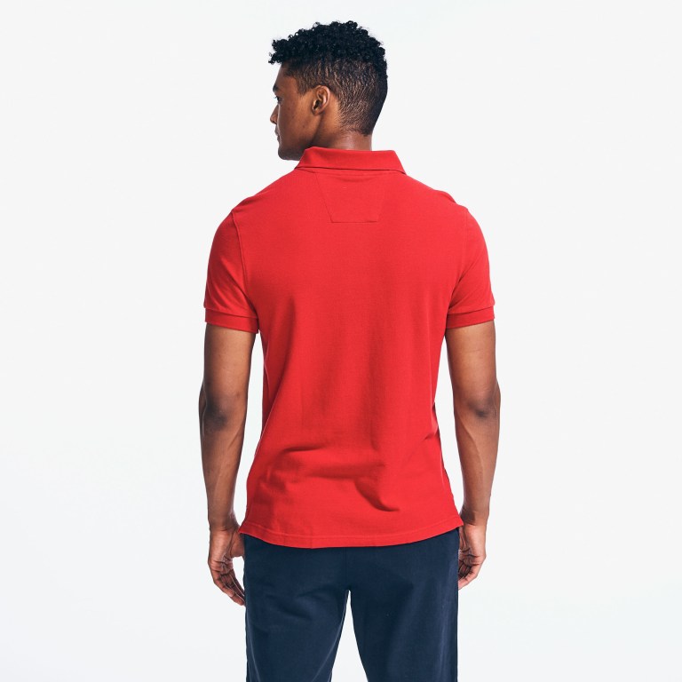 Nautica Slim Fit Deck Poloshirt Heren Rood | sWT2sy49