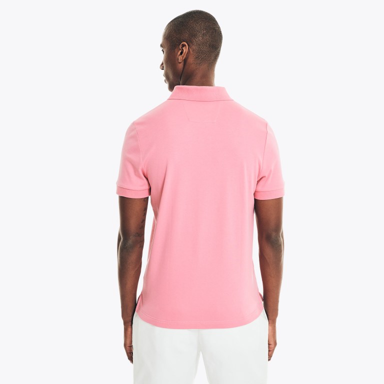 Nautica Slim Fit Interlock Poloshirt Heren Rood | vtRAyFMq