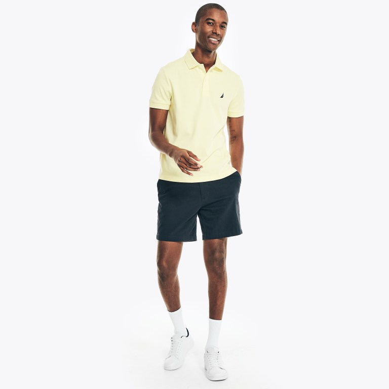 Nautica Slim Fit Interlock Poloshirt Heren Lichtgoud | wmaRJcj9