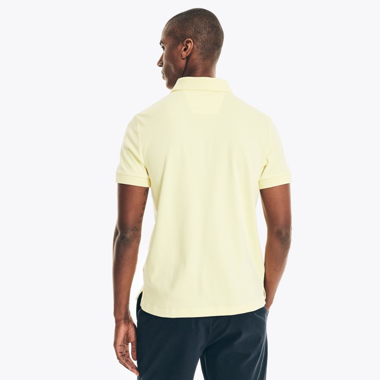 Nautica Slim Fit Interlock Poloshirt Heren Lichtgoud | wmaRJcj9