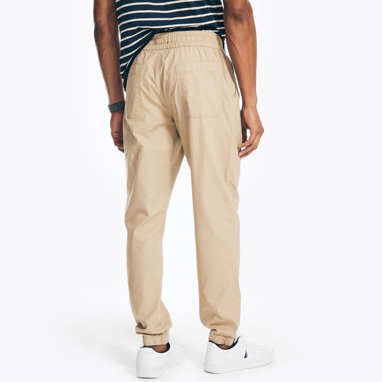 Nautica Slim Fit Rips Jogger Broek Heren Bruin | W3mr5hTI