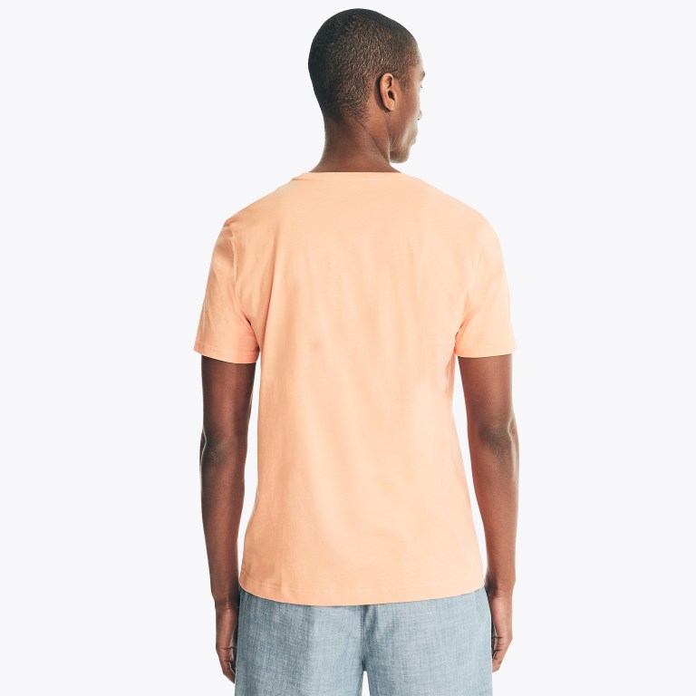 Nautica Solid Crewneck T-shirts Heren Gekleurd | p15FdFpz