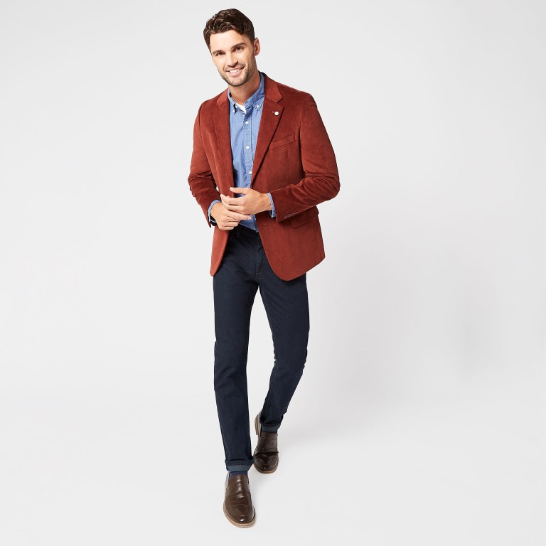 Nautica Stretch Corduroy Blazer Jassen Heren Paars | EIJ2g1I9