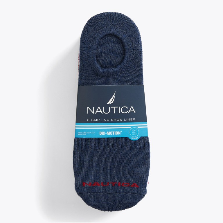 Nautica Stretch Liner , 6-pack Sokken Heren Zwart | bYarh5ge