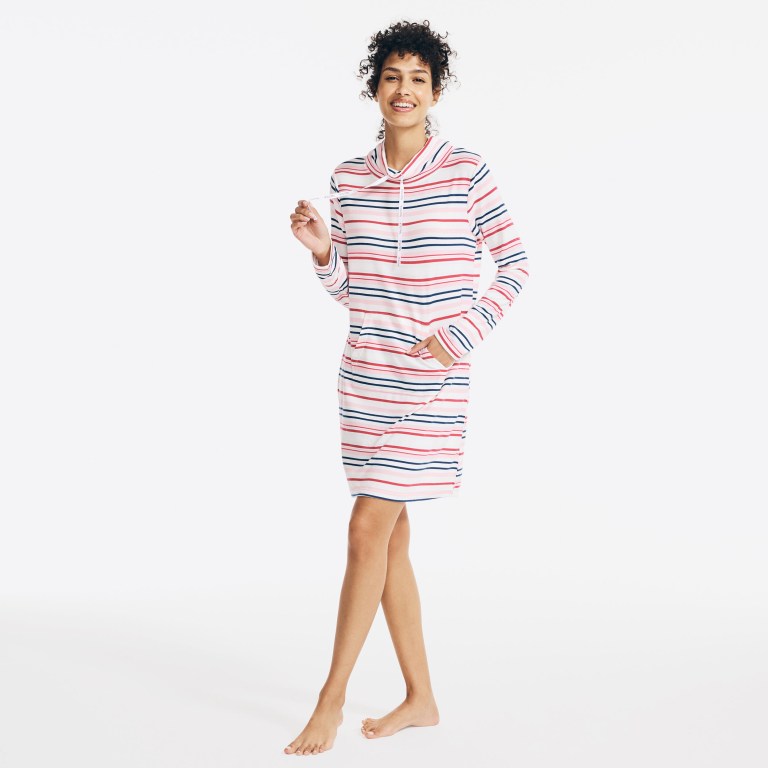 Nautica Striped Sleep Sleepwear Dames Koraal | jBWgGPeH