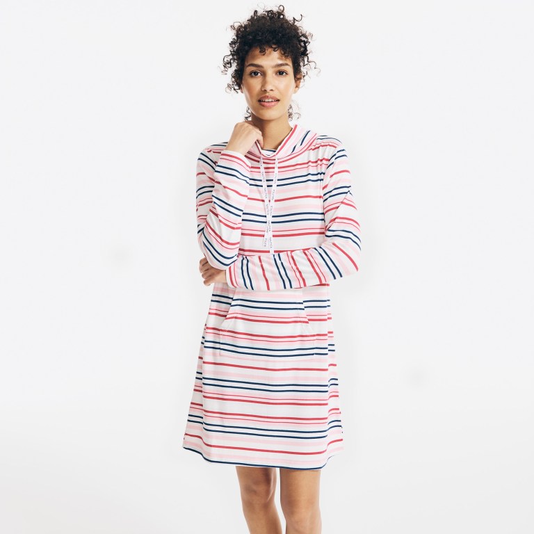 Nautica Striped Sleep Sleepwear Dames Koraal | jBWgGPeH