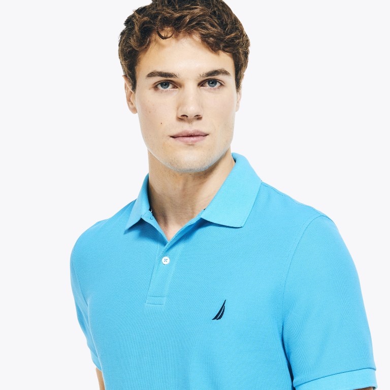 Nautica Sustainably Crafted Deck Poloshirt Heren Blauw | 1j504Fp7