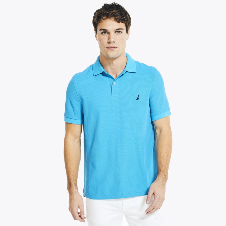 Nautica Sustainably Crafted Deck Poloshirt Heren Blauw | 1j504Fp7