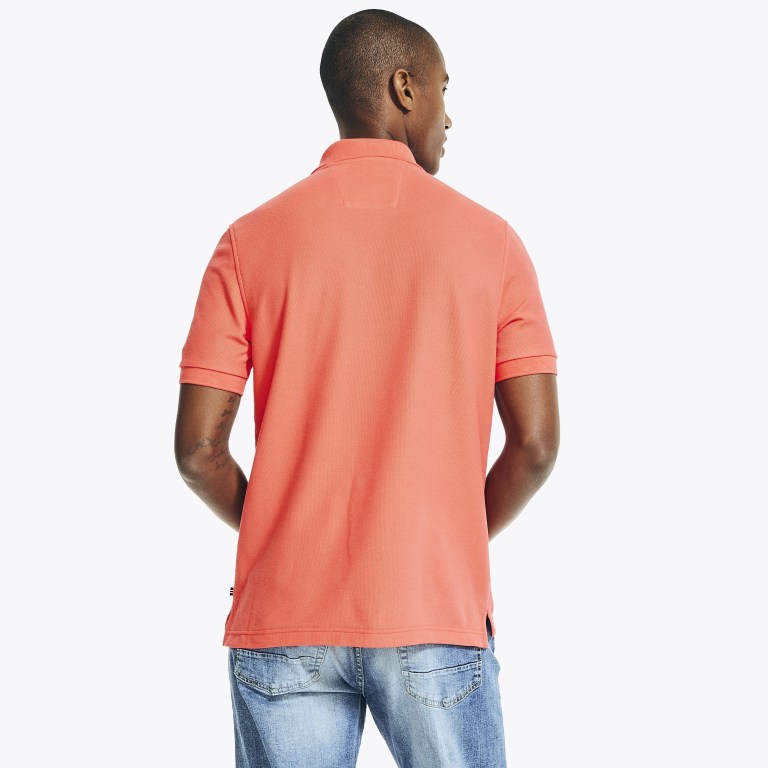 Nautica Sustainably Crafted Deck Poloshirt Heren Rood | GQu1vYBN