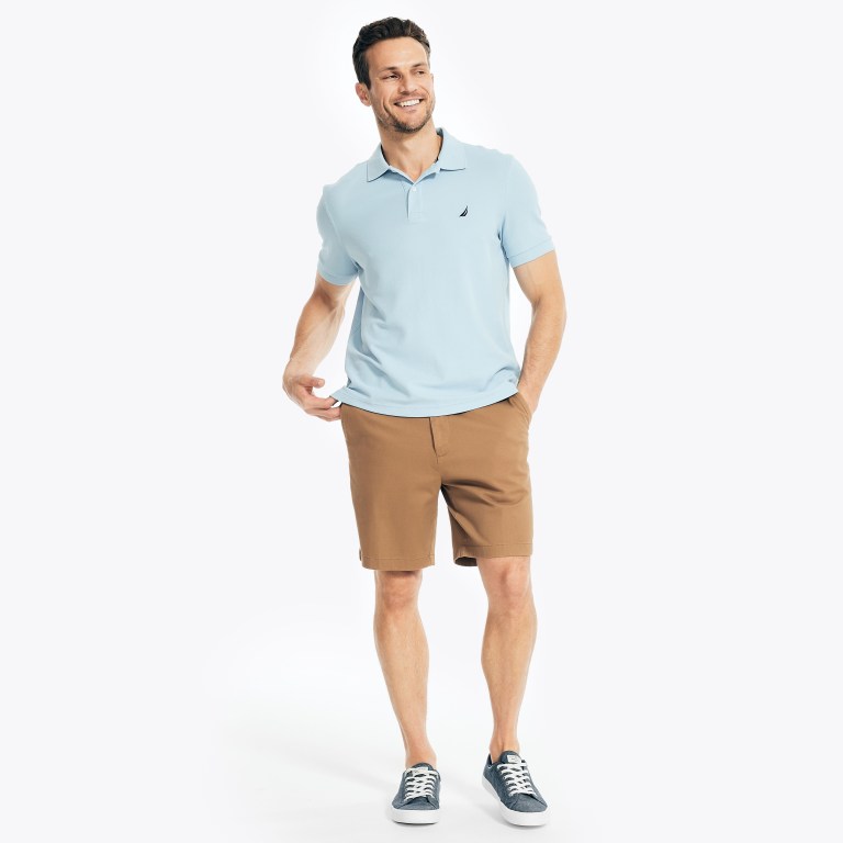 Nautica Sustainably Crafted Deck Poloshirt Heren Blauw | KMJTe6Xa