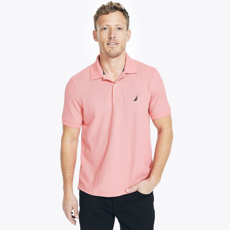 Nautica Sustainably Crafted Deck Poloshirt Heren Roze | KNDxPSL3