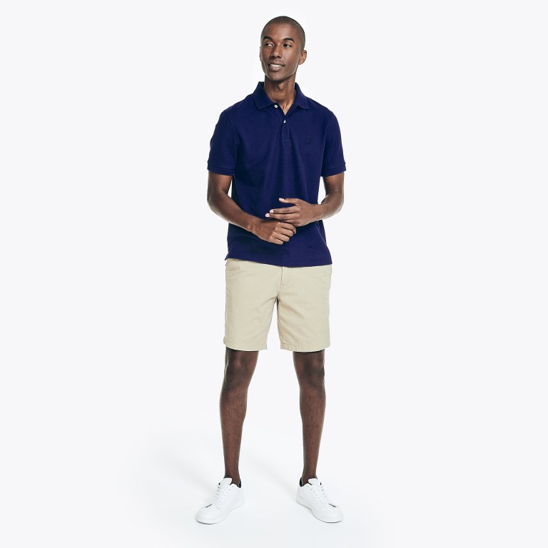 Nautica Sustainably Crafted Deck Poloshirt Heren Blauw | PCTB08yh