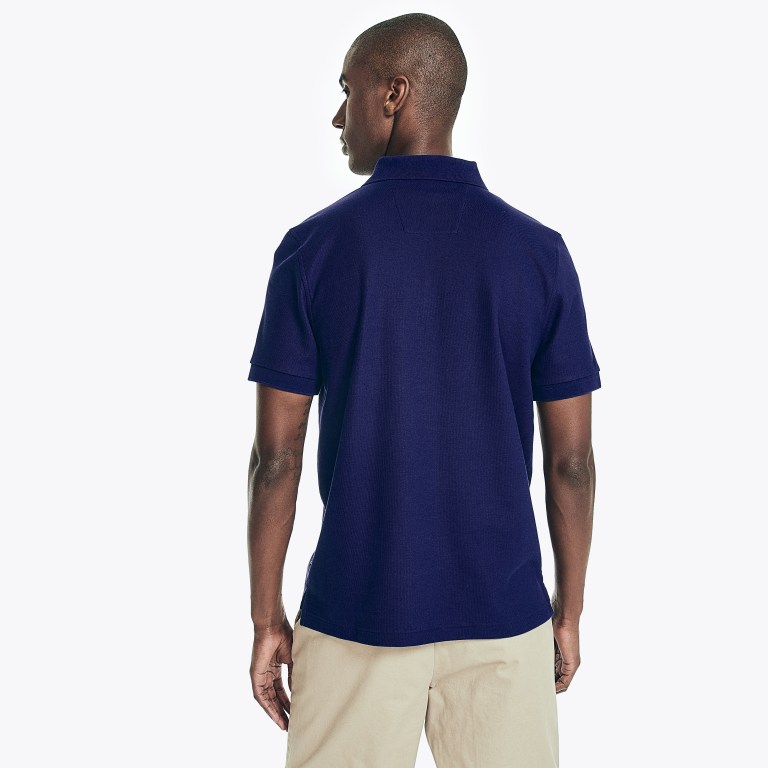 Nautica Sustainably Crafted Deck Poloshirt Heren Blauw | PCTB08yh